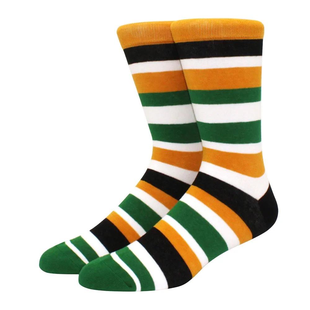 Большие размеры Новые модные носки Happy Funny Couple с забавным персонализированным мультяшным жаккардом Длинные хлопковые носки-трубы