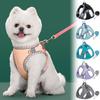 Маленькая Средняя Шлейка для Домашней Собаки для Улицы Набор Жилет для Собаки Ремень Регулируемая Дышащая Шлейка для Собак Щенков и Кошек