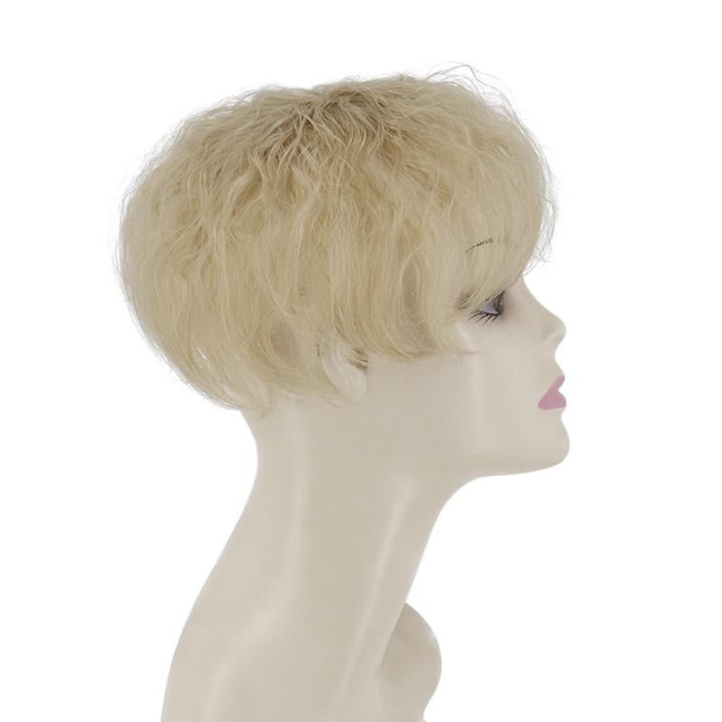 LISI HAIR Женские короткие вьющиеся волосы для наращивания волос из синтетического волокна, покрытие для седых волос и выпадения волос, натуральный черный, коричневый, светлый, для повседневного использования