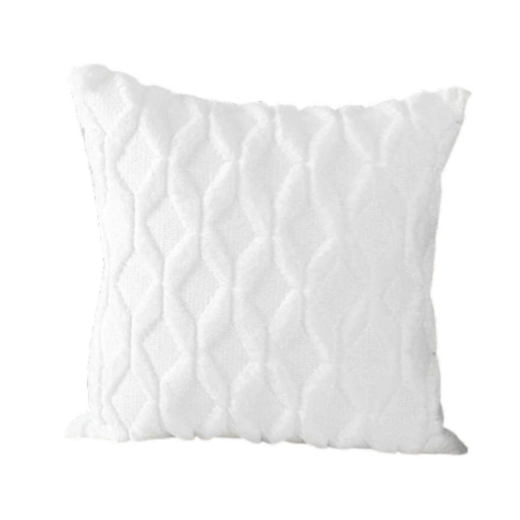 Pillow Cover White 45 Cmx45 cm Pillowcase Cushion Cover for Office Car Decor
