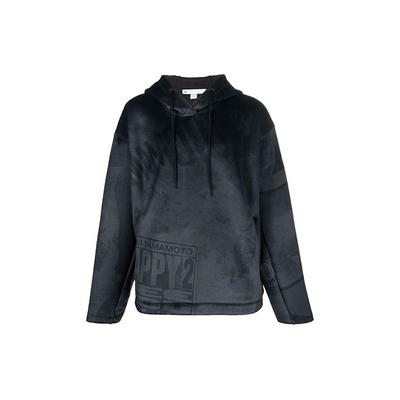 Y-3 Толстовка с капюшоном с буквенным принтом, мужская, черная HB3319