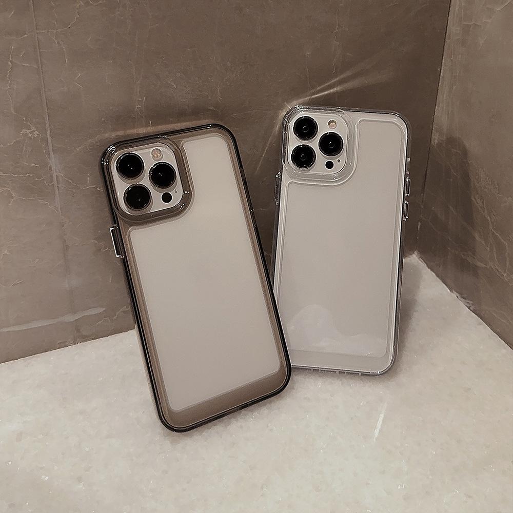 Acrylic space shell iPhone17Mobile phone shell for iphone16Pro max All-Inclusive Drop-Resistant15Applicable11Transparent X