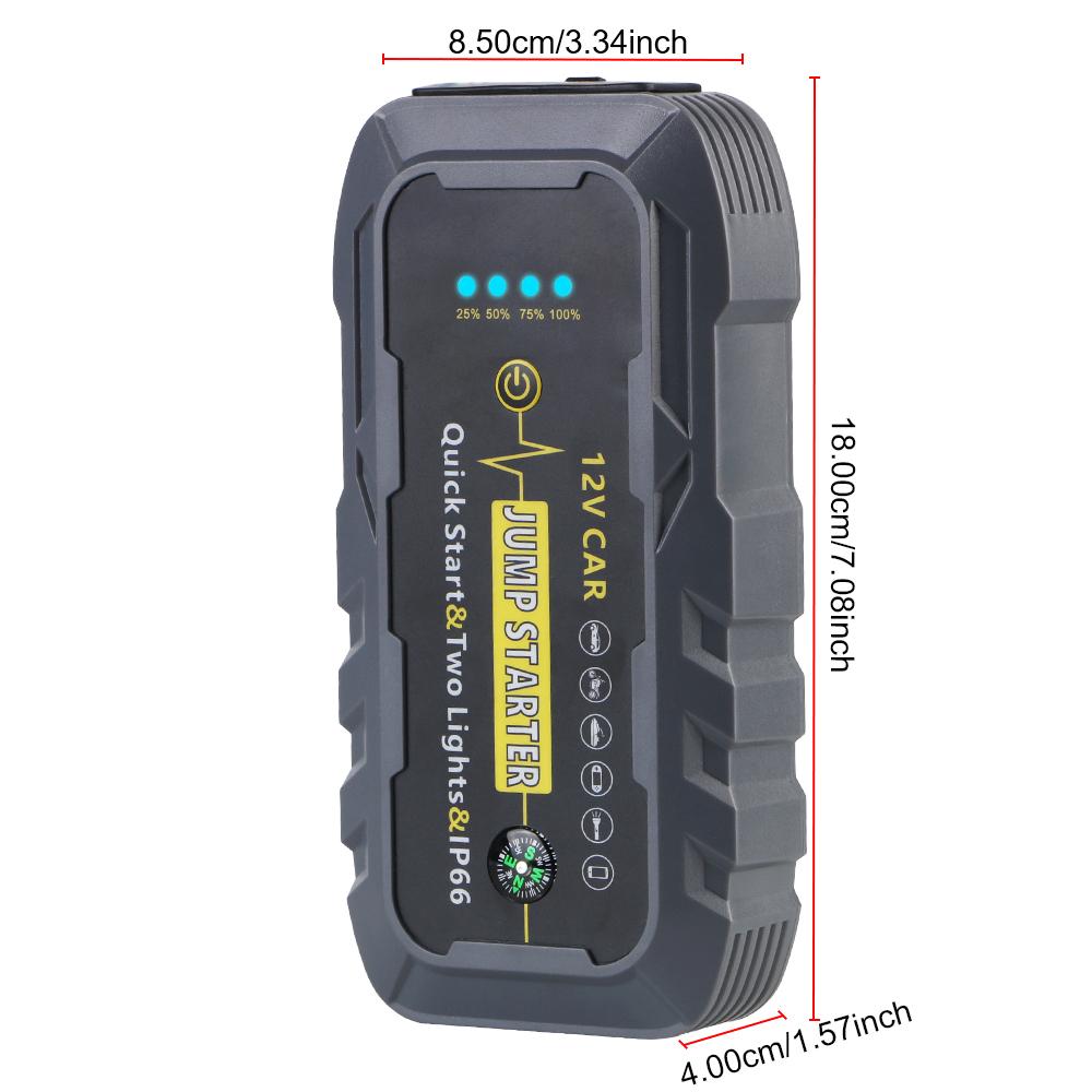 Автоматическое пусковое устройство Аварийный старт Портативный Power Bank 22200 мВтч 3000 А Пуско-зарядное устройство 12В Автомобильный стартер Запуск автомобильного аккумулятора