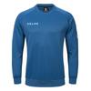 Kelme Men's Knitted Pullover Sweatshirt, Long Sleeve Crew Neck, Football, Soccer Uniform, Spring and Autumn Training Wear, A Blue, Size M