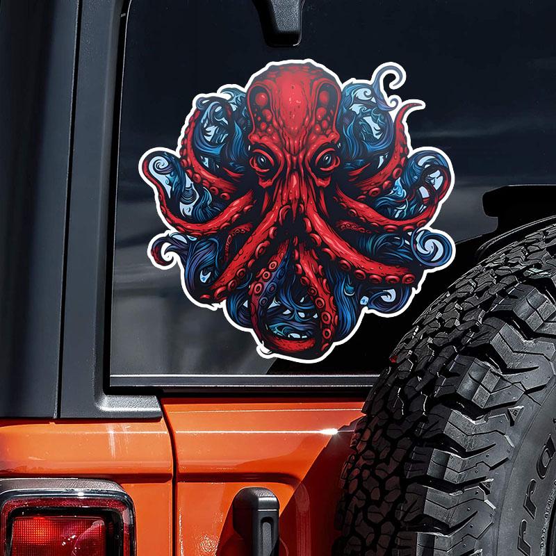 Наклейки на автомобиль Octopus Водонепроницаемая виниловая наклейка для грузовика, мотоцикла, скутера, автоаксессуары