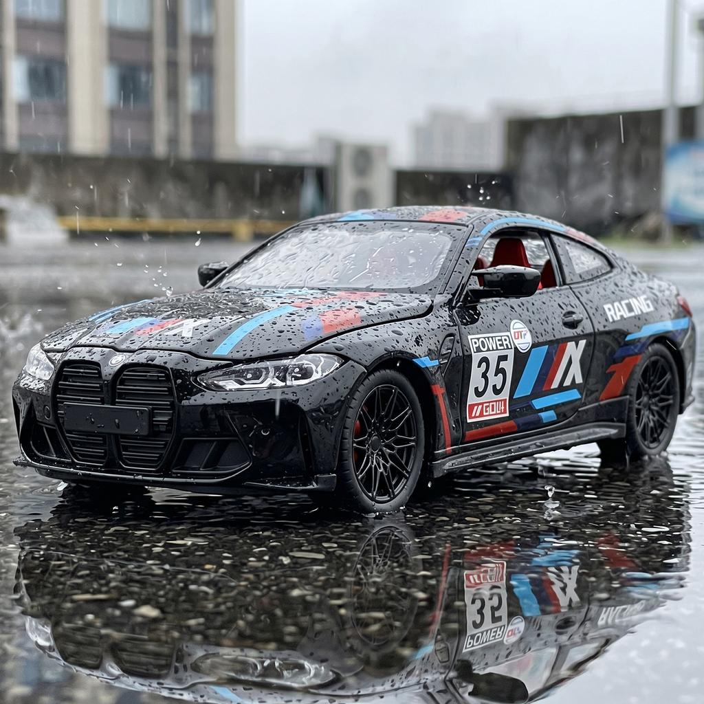 1:24 BMW M4 G82 №35 Трек-Спорт Купе Металлический Литой Модель Автомобиля Домашний Модный и Настольный Дисплей Украшение Подарок на День Рождения Игрушки