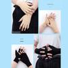 Tight Thin Short Sports/Driving/Biking Summer Mittens Sun Protection Half Finger Gloves