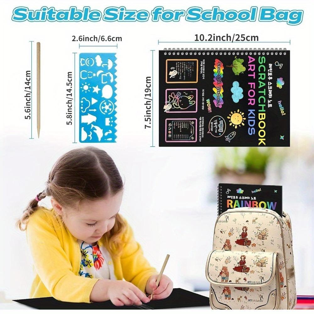 Детские игрушки, граффити, Радуга, набор бумаги для царапин, игрушки для рисования своими руками, детские развивающие игрушки