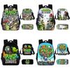 Vs Zombies Plants Kids School Backpack Threepiece Gift Set For Students Young