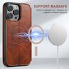Suteni Роскошные кожаные чехлы для телефона Magsafe из ПУ для iPhone 16 12 13 14 15 Pro Max Plus Ultra с откидной крышкой, кошельком и держателем для карт