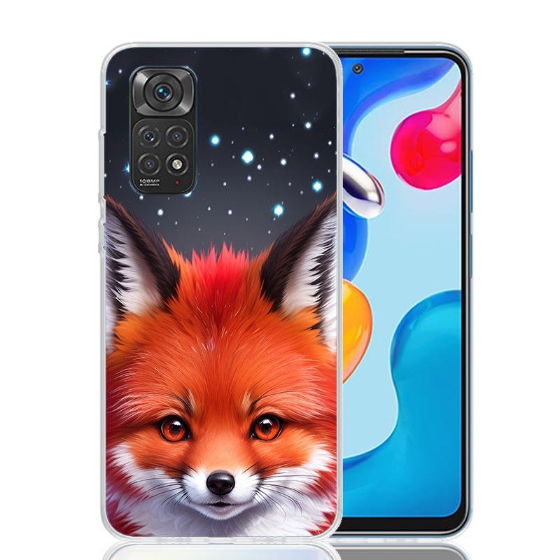 Animal Fox Phone Case For Xiaomi Redmi Note 13 14 15 Pro Plus 12S 12 14S 11S 11E 10 10S 11 11T 5G 4G Cover Coque Redmi Note 13 1