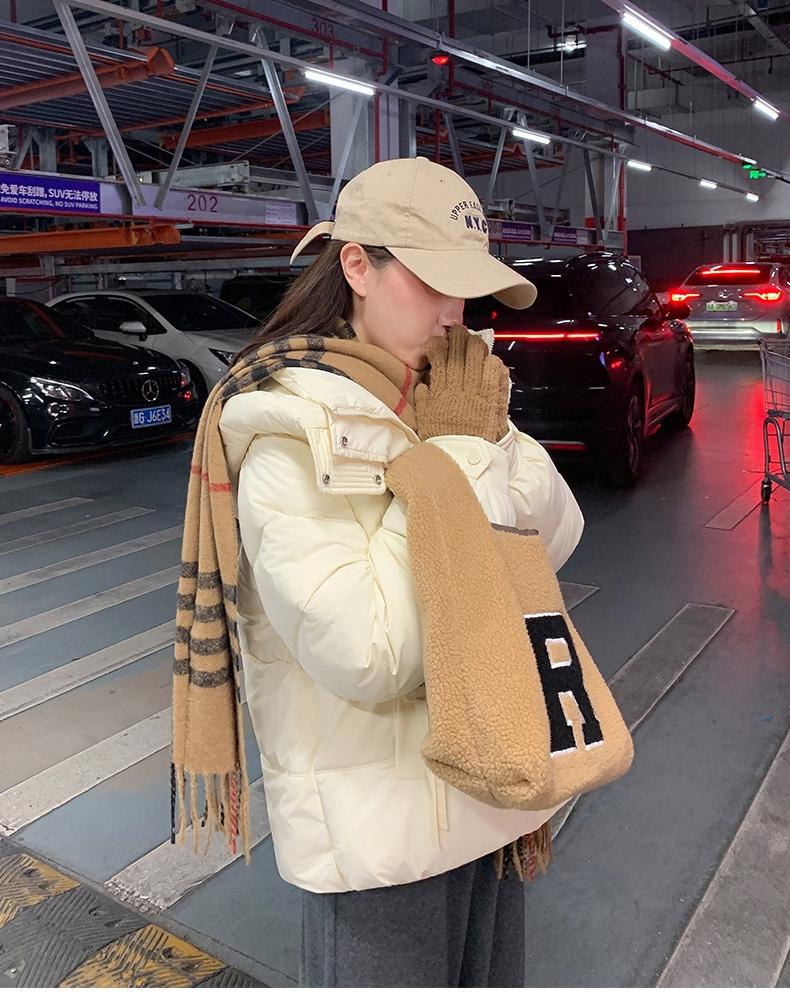 Зимняя короткая куртка с капюшоном, утолщенная, на хлопковой подкладке, свободная, теплая верхняя одежда