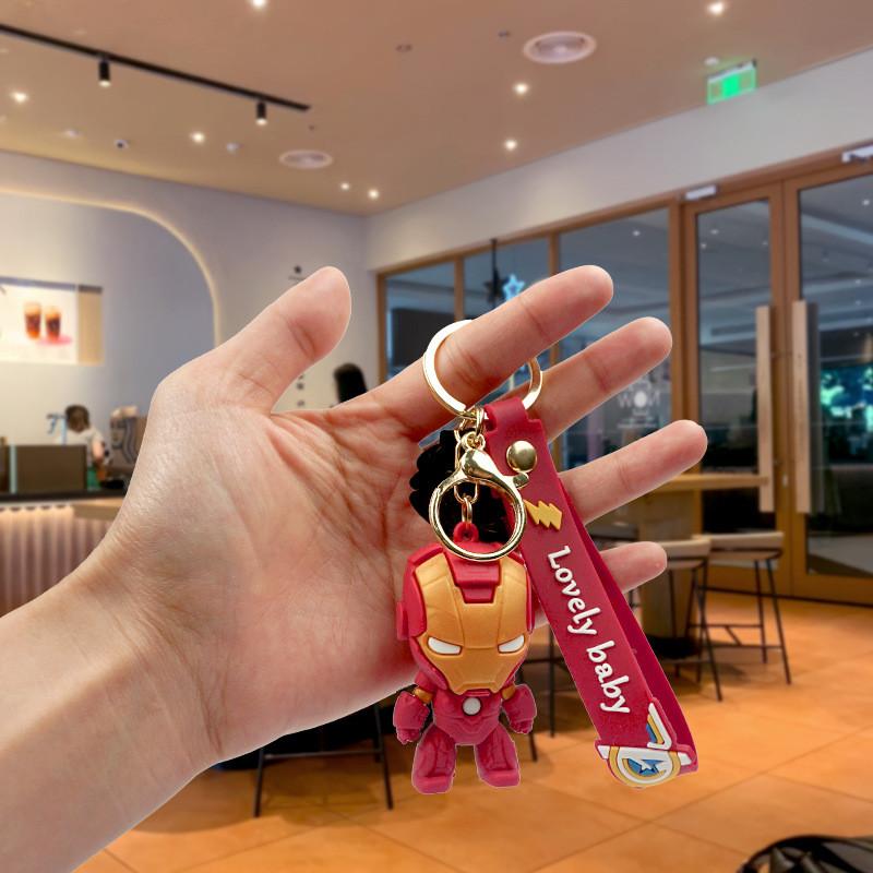 Аксессуары Брелок Супергерой Человек-паук Халк Железный Человек Кольцо для ключей Милый Декор для автомобиля Подарок