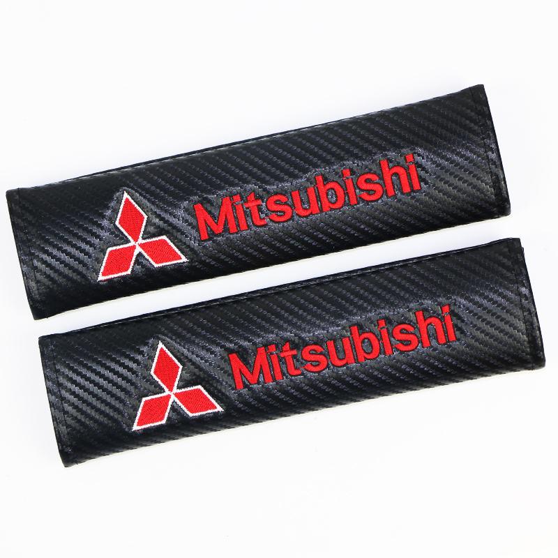 2pcs Carbon Fiber Protection Case For Mitsubishi Asx Lancer Outlander Pajero Ralliart Cotton Car Styling Accessories