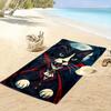 Mysterious vampire cat elegance Print beach towel, quick drying, suitable for travel, outdoor sports, jogging, the beach and swimming, gift