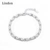 Линдон циркон браслет ювелирные изделия геометрические бусины браслеты-цепочки модный тонкий свадебный подарок для подруги женщин