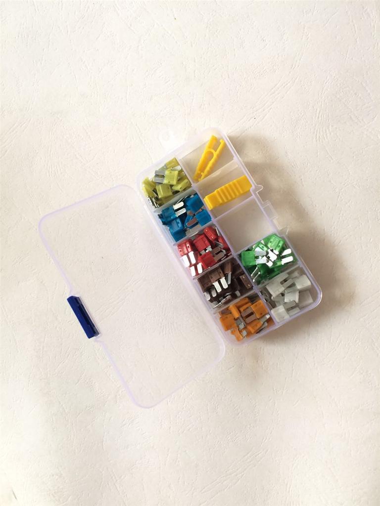 Automobile Fuse Box with 140pcs Car MICRO 2 Inserts Blade Fuse for New Ford, Coolway, Mondeo