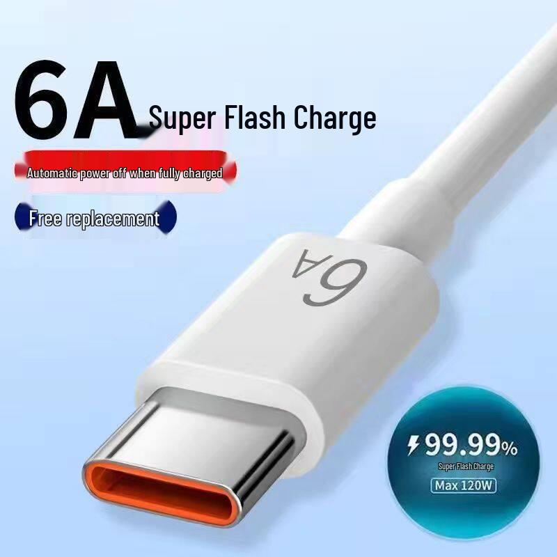 Сверхбыстрый кабель для передачи данных 10A 100W для смартфонов Huawei, VIVO, Xiaomi, Honor