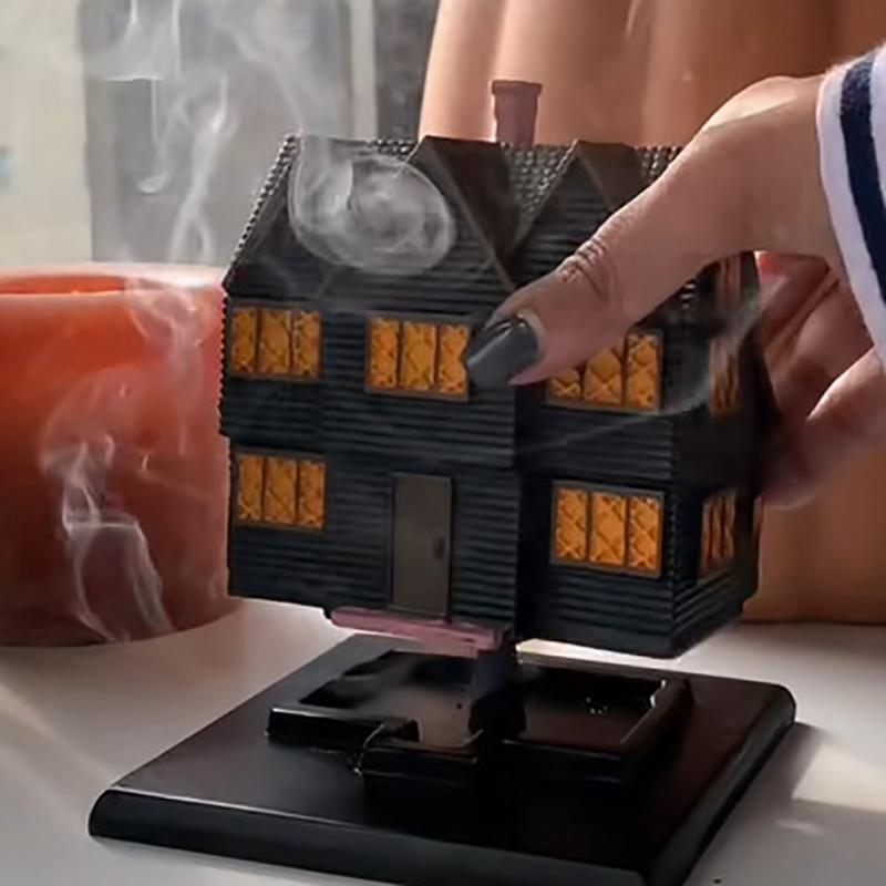 Курильница для благовоний «Ведьмин дом» в Массачусетсе, украшение на осенний праздник Хэллоуина, курильница для благовоний в форме «Ведьминого дома»