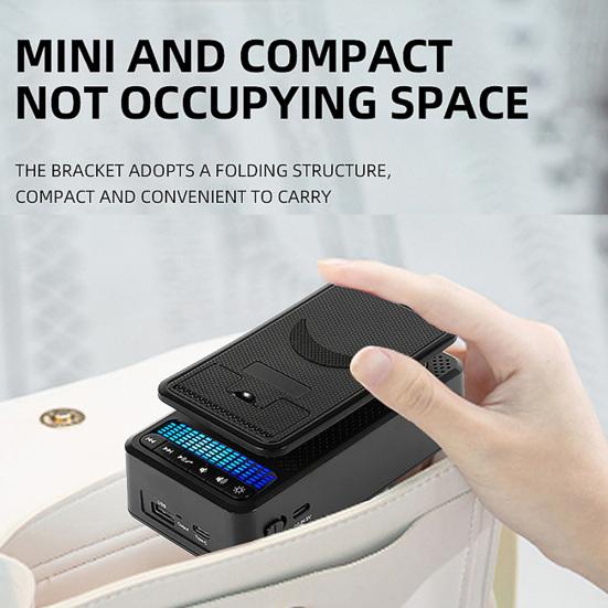 Подставка для мобильного телефона с Bluetooth-совместимым динамиком Портативная складная подставка для телефона Держатель для USB-накопителя Быстрозарядный держатель для телефона