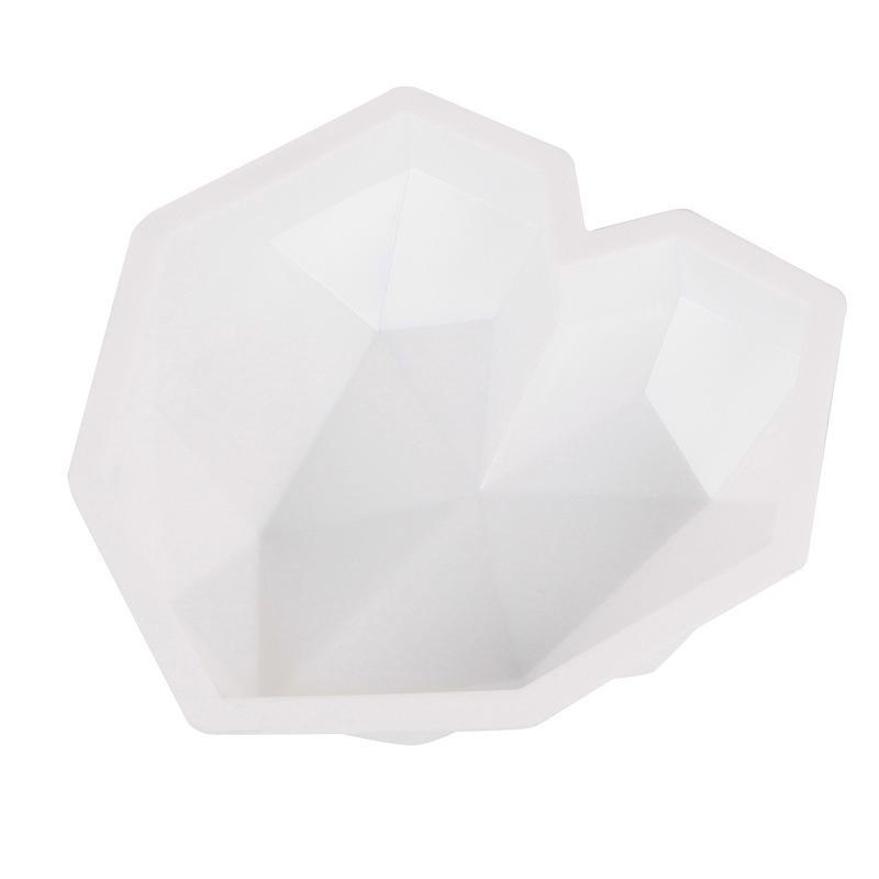 Big Diamond Heart Silicone Form Big Love Heart Cake Fondant DIY Mould Торты Mousse Chocolate Decorating Tools Soap Forms