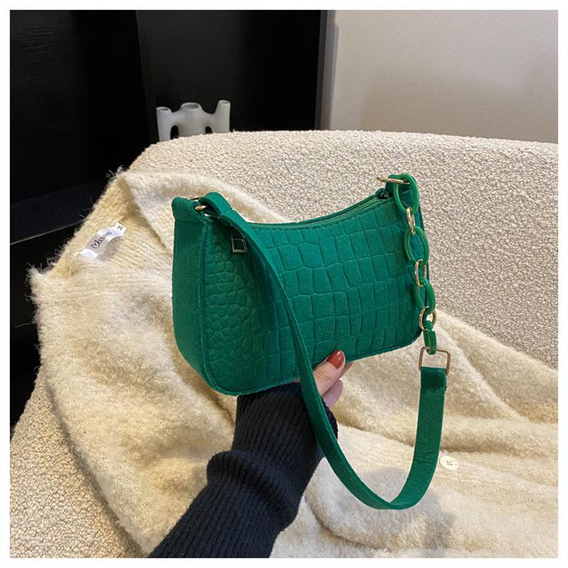 Retro Temperament Small Square Bag Fall Shoulder Bag for Women Handheld Bags Fashion Casual Underarm Bag Handbag Ladies
