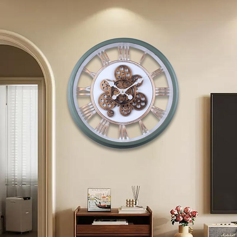 Настенные часы с шестеренками Часы в индустриальном стиле Трехмерное искусство Новые часы необычной формы Инкрустированные трехмерные бесшумные динамические часы