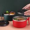 Household Stainless Steel Instant Noodle Bowl with Lid Office Worker Portable Student Lunch Box Rice Bowl Set Lunch Box