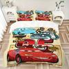 3pcs set Cars Racing1pc of quilt cover+2pcs of pillowcase, no core, print bedding, All Seasons Bedroom Setting018