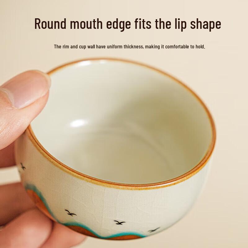 Qixuanyuan Ceramic Ru Kiln Teacup