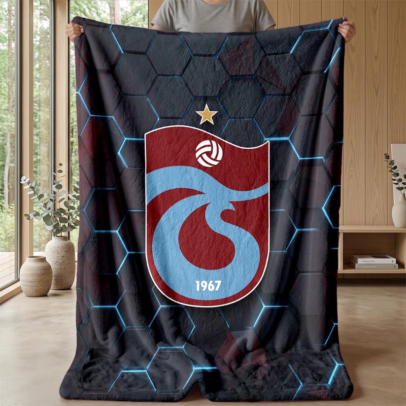 Trabzonspor FC Soft Flannel Fleece Blanket Lightweight Cozy Warm Throw Blanket For Sofa Bed Home Decor