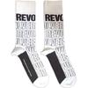 The Beatles Unisex Adult Revolver Text Outlines Repeat Socks