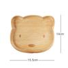 Multiple Styles Solid Wood Cartoon Dinner Tray Cute Animal Pattern Children's Rice Plate Odorless Wood Food Dishes Meal