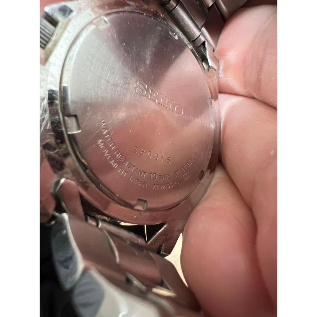 Б/у кварцевые часы Seiko с хронографом 100M
