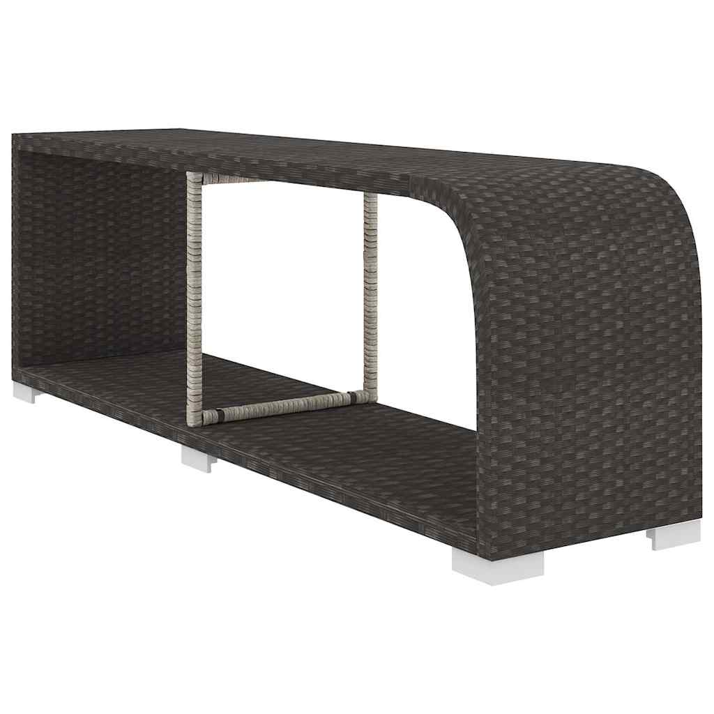 8 Piece Garden Lounge Set with Cushions Poly Rattan Black