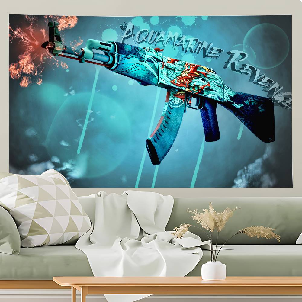 CS GO Настенный Гобелен Гобелен Арт-деко Покрывало Занавеска Для Повешения Дома Спальни Гостиной Декор
