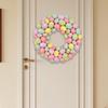 40cm Easter Egg Wreath Hanging Decoration Artificial Welcome Sign Party Supplies for