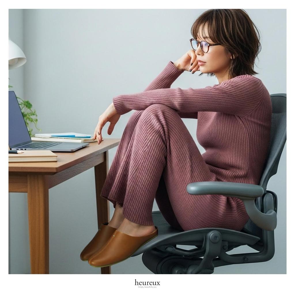 Удобные комнатные сандалии, изготовленные по тому же производственному процессу, что и Подходят как для мужчин, так и для японской обуви [heureux]. Звукопоглощающие