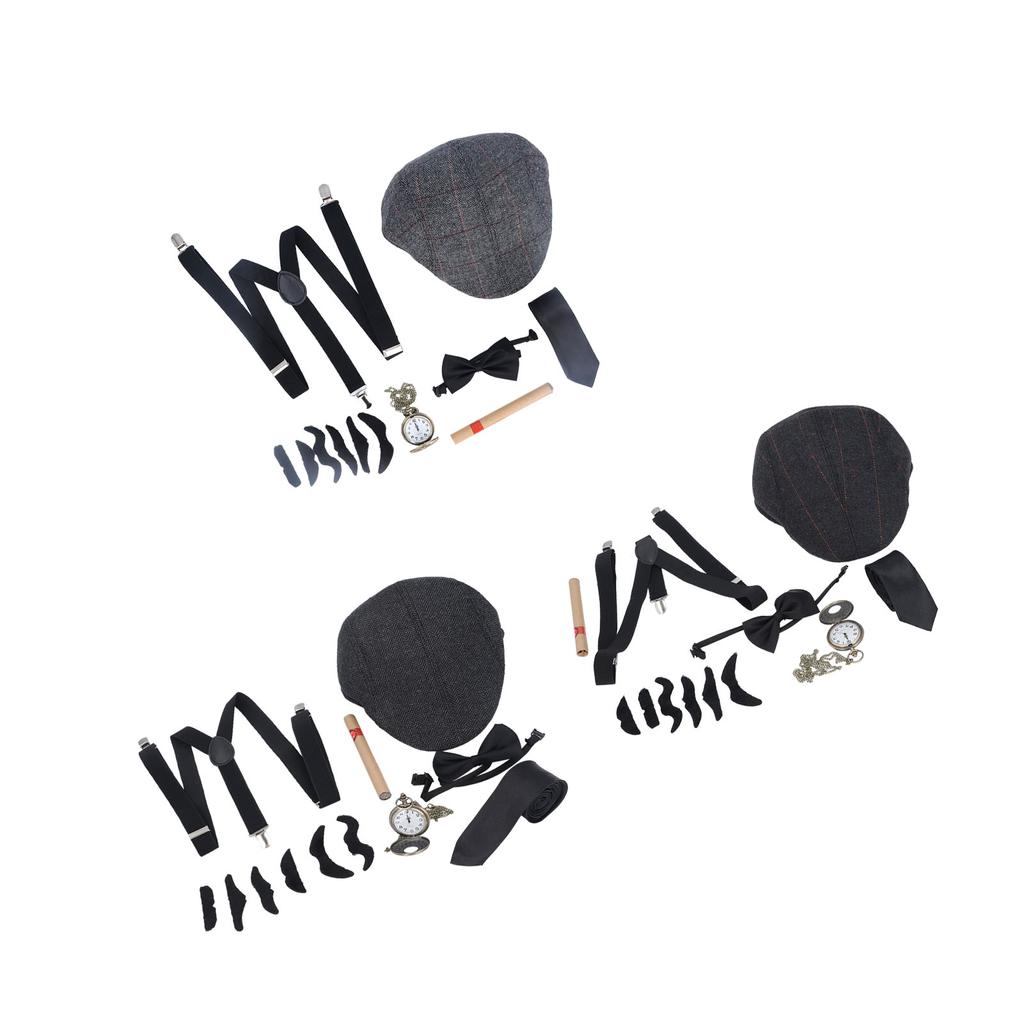 Детский костюм старика для косплея, регулируемый ремешок, самоклеящиеся бороды, аксессуары для костюма дедушки для P