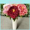 Artificial Flowers Peony Stems Wedding Centerpiece Vintage Style Floral Home