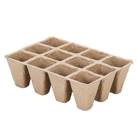 10 шт. поддонов для проращивания, горшки для рассады, экологически чистые, прочные, биоразлагаемые поддоны для садовода