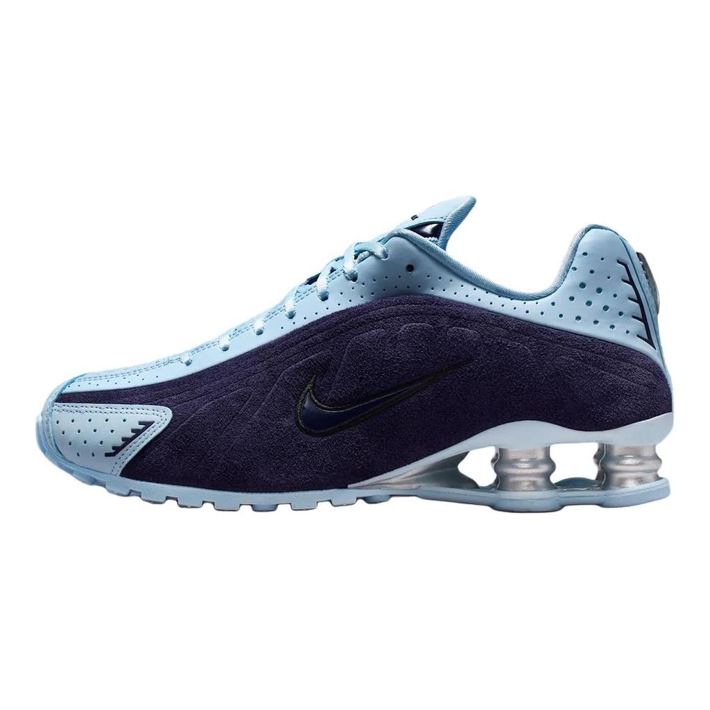 Nike Дышащие кроссовки для бега Shox R4 Женские синие кроссовки HQ7739-500