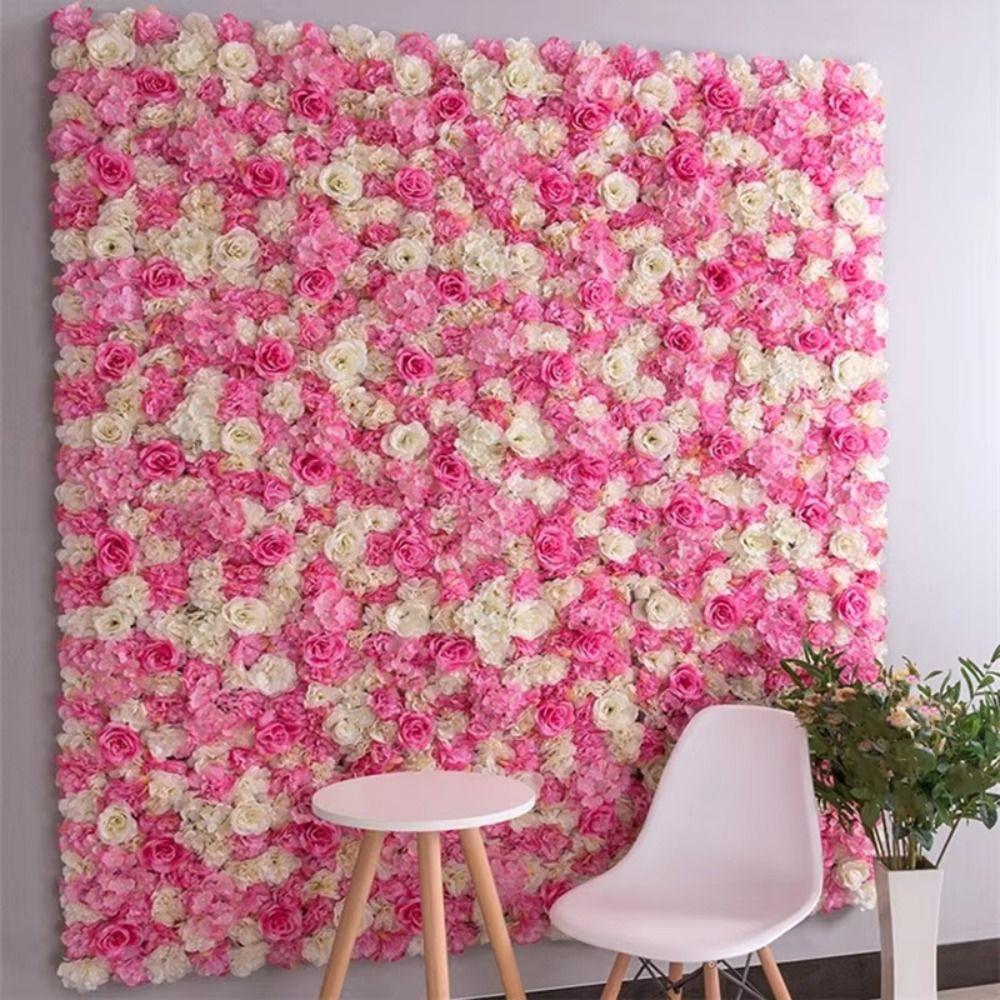 Realistic Wedding Wall Backdrop Handmade Rose Wedding Background Wedding Decoration