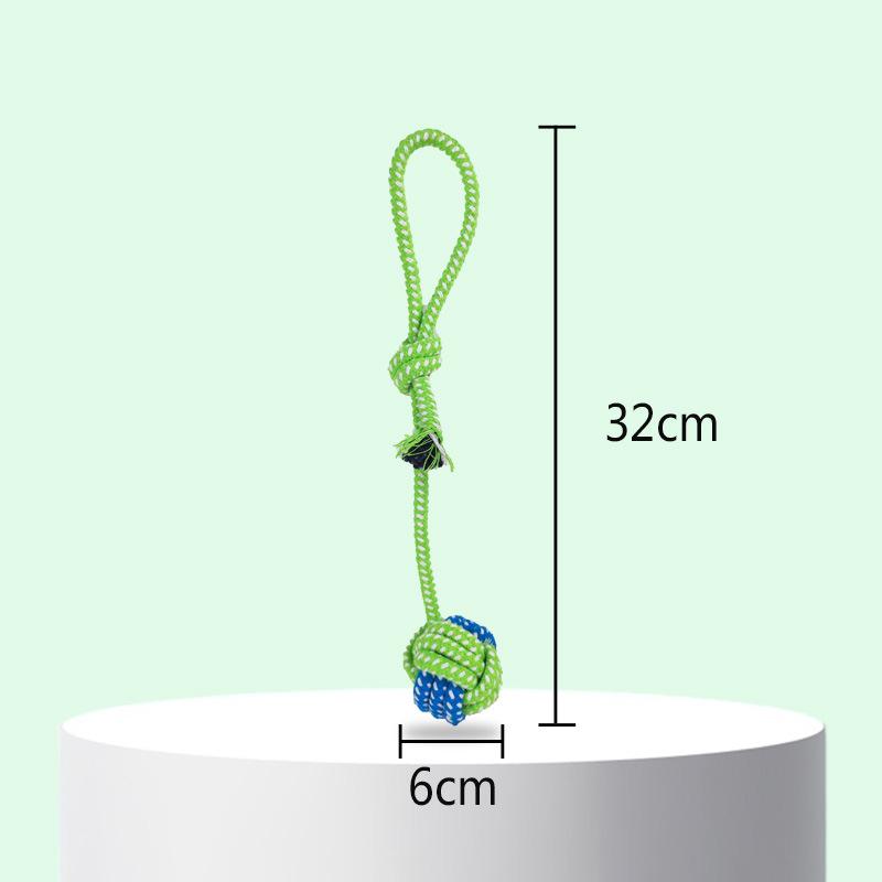 Игрушка для собак Nibble Pet Puppy Tooth Cleaning Knot Игрушки для дрессировки собак Прочные игрушки для собак Веревка для скрежета зубов Pet Cotton Rope