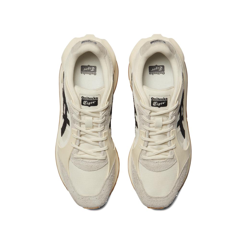 ONITSUKA TIGER Moage Co Текстиль, Повседневная обувь из спилкованной коровьей кожи, Унисекс, Бежевый/Черный 1183B555-200