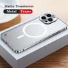 Luxury Metal Magnetic Phone Case For iPhone 16 15 14 Plus 13 12 11 Pro Max Magsafe For iPhone 16 Pro Aluminium Wireless Charging Cover