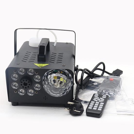 600 Вт сценический дым-генератор с беспроводным пультом дистанционного управления, 8 цветов светодиодов RGB, дым-генератор для вечеринок с подсветкой в виде дискотечного шара