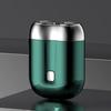 Мини-электробритва с двумя головками, перезаряжаемая через USB, водонепроницаемая, портативная, для путешествий, для влажного и сухого бритья, мужская бритва для бороды, инструмент для удаления волос