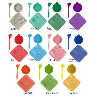 Крышка для банки с силиконовым покрытием для домашних животных - многофункциональная герметичная крышка для корма для кошек и собак