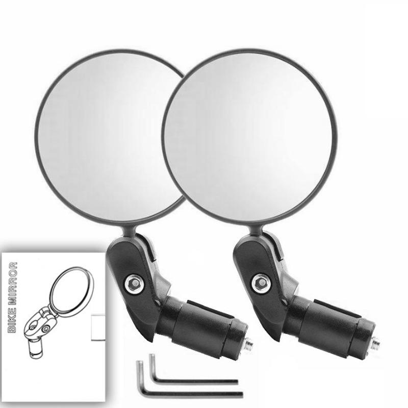 Bicycle Rearview Mirror Foldable Convex Rearview Mirror for Mountain and Road Bikes Universal Reflective Mirror Cycling Equipment